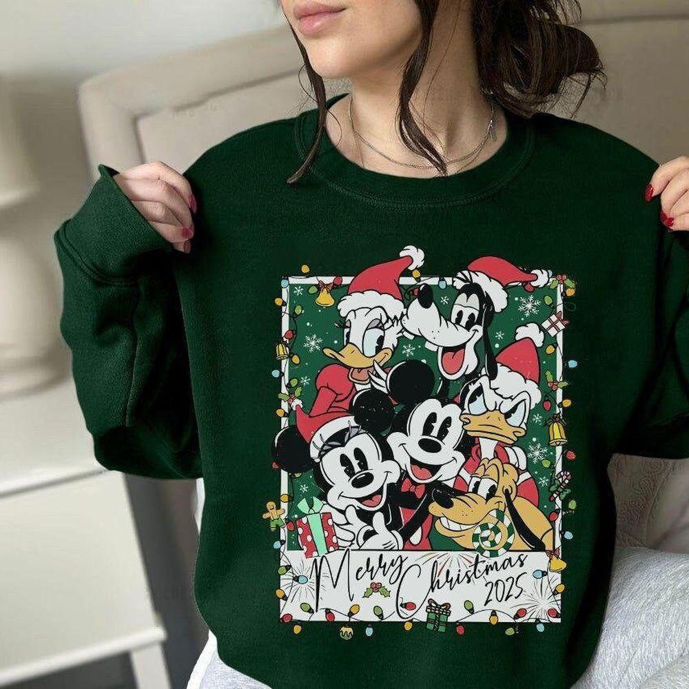 Personalized Mickey And Friends Christmas Photo Vuitino Apparel